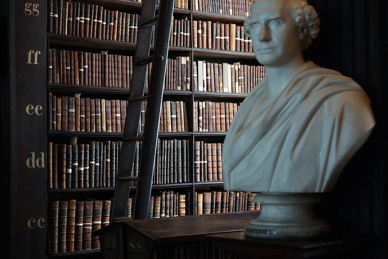 Randi Hausken, the long room in the Old library, Trinity College