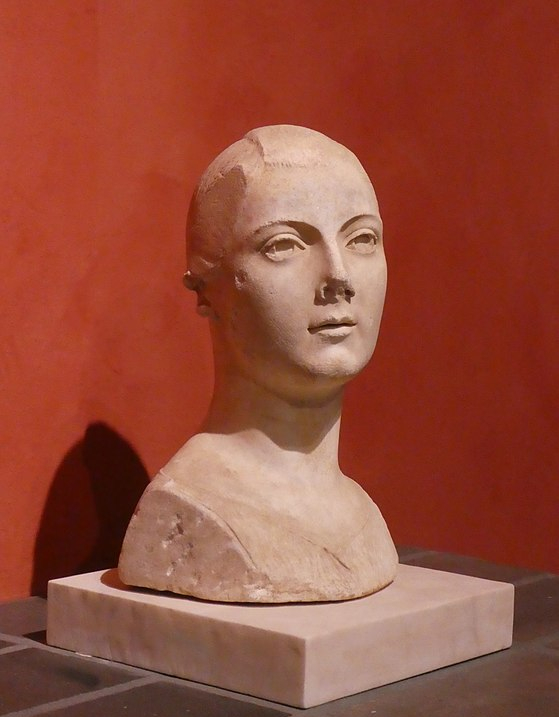 ritratto di fanciulla da Vulci. Marmo bianco circa 50-40 a.C.