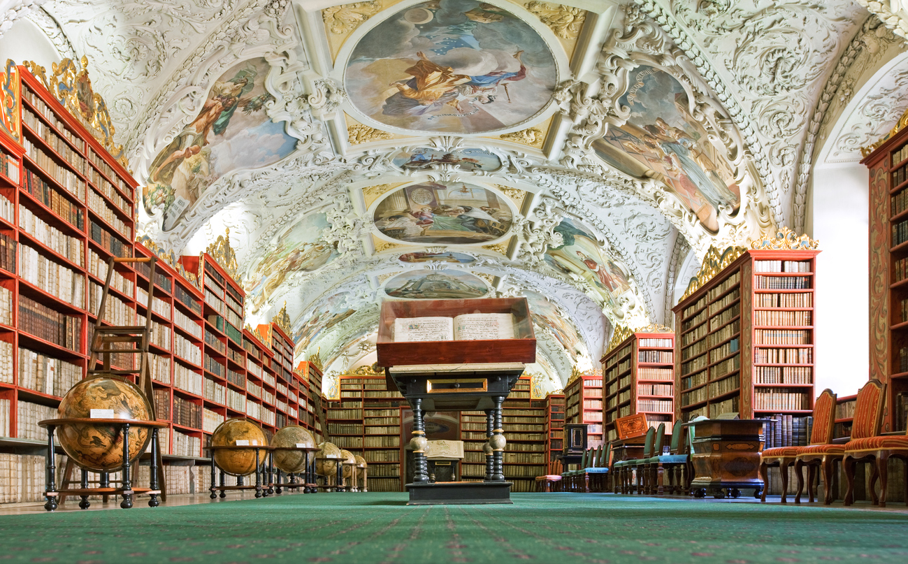 Old library in the Prague